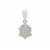Gem-Jelly™ Aquaprase™ Pendant with Diamond in Sterling Silver 2.50cts