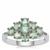 Odisha Kyanite Ring with Tsavorite Garnet in Sterling Silver 2.13cts