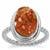 Drusy Vanadinite Ring in Sterling Silver 10cts