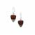 Cherry Orchard Agate Earrings in Sterling Silver 16.45cts