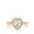Kaduna White Zircon Ring in 9K Gold 2.09cts