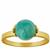 Amazonite Ring in Gold Tone Sterling Silver 3cts