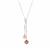 Komatsu Cultured Pearl Necklace with White Zircon in Sterling Silver 
