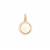 9K Gold Diamond Cut Round Pendant 0.60g