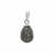Black Rutile Pendant in Sterling Silver 7.10cts