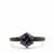 Montezuma Blue Quartz Ring in Ruthenium Plated Sterling Silver 1.20cts