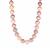 Naturally Orchid Edison Cultured Pearl Graduated Necklace in Sterling Silver 
