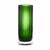 Green Fluted Blown Glass Vase - Medium