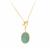 Amazonite T-bar Necklace in Gold Tone Sterling Silver 11cts