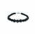 Black Tourmaline Bracelet with Magnetic Lock in Sterling Silver 80.16cts 