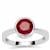 Ruby Ring in Sterling Silver 2.80cts