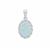 Alaotra Aquamarine Pendant in Sterling Silver 9.05cts
