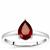 Ruby Sterling Silver Ring 