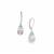 Minas Gerais Kunzite Earrings with Swiss Blue Topaz in Sterling Silver 6.85cts
