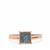 Ice Blue Diamond Ring in 9K Rose Gold 0.50ct