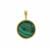 Malachite Pendant in Gold Plated Sterling Silver 9cts
