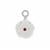 Optic Quartz, Burmese Ruby Pendant with White Zircon in Sterling Silver 13.55cts