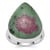 Ruby-Zoisite Ring in Sterling Silver 18.54cts
