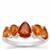 Mandarin Garnet Ring in Sterling Silver 3.25cts