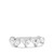 White Zircon Ring in Sterling Silver 0.84cts