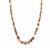 Multi-Colour Moonstone Graduated Necklace  in Sterling Silver 174.15cts