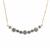Mahenege Blue Spinel & White Zircon 9K Gold Tomas Rae Necklace ATGW 2.95cts