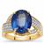 Nilamani Ring with Diamonds in 18K Gold 6.24cts