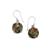 Astrophyllite Drusy Earrings in Sterling Silver 21cts