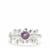 Ametista Amethyst Bird Ring in Sterling Silver 0.45cts