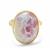 Multi-Colour Tourmaline Ring in Gold Tone Sterling Silver 12.50cts