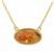 Drusy Vanadinite Necklace in Gold Plated Sterling Silver 14.25cts