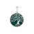 Chrysocolla Tree of Life Pendant in Sterling Silver 17cts