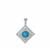 Turquoise Pendant in Sterling Silver 0.50ct