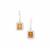 Rutile Quartz Earrings in Sterling Silver 4.15cts