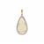 Coober Pedy Opal Pendant with Diamonds in 18K Gold 4.29cts