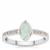Gem-Jelly™ Aquaprase™ Ring with Champagne Diamond in Sterling Silver 0.65ct