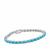Sleeping Beauty Turquoise Bracelet in Sterling Silver 9.85cts