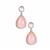 Pink Opal Earrings in Sterling Silver 8.75cts