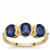 Nilamani Ring with White Zircon in 9K Gold 2.60cts