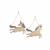 Set of 2 Wooden Hanging Unicorns 