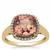 Pink Diaspore Ring with Diamond in 18K Gold 4.96cts