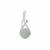 Gem-Jelly™ Aquaprase™ Pendant with Diamond in Sterling Silver 1.30cts