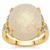 Ethiopian Opal Ring with Diamond in 18K Gold 10.47cts