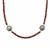 Tahitian Cultured Pearl Necklace with Rhodolite Garnet in Sterling Silver (11mm)
