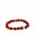 Brazilian Red Agate Sterling Silver Bracelet with Butterfly Clasp 80cts