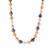 Tahitian Cultured Pearl Graduated Necklace with South Sea & Golden South Sea Cultured Pearl in Sterling Silver