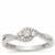 Diamond Ring in Platinum 950 0.26ct