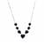 Black Onyx Necklace in Gold Tone Sterling Silver 10.37cts