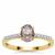 Lehrer TorusRing Montana Sapphire Ring with Diamond in 18K Gold 0.80ct