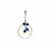 Branca Onyx Pendant with Kyanite in Sterling Silver 13.50cts